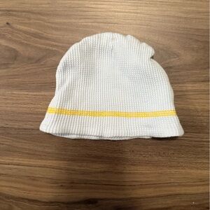 Little Beginnings Baby Cozy Knit Beanie in Blue and Yellow size 6/9M